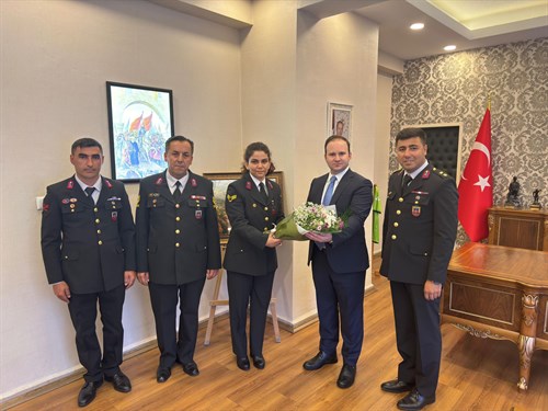 Jandarma Teşkilatının 185’ inci Kuruluş Yıldönümü Münasebetiyle Kaymakamımız Sayın Mehmet Abdulkadir GÜVENÇ’e Nezaket Ziyareti.